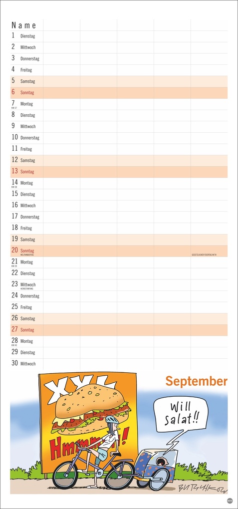 Weitere Ansicht: Peter Butschkow: Familienplaner 2026 | Peter Butschkow