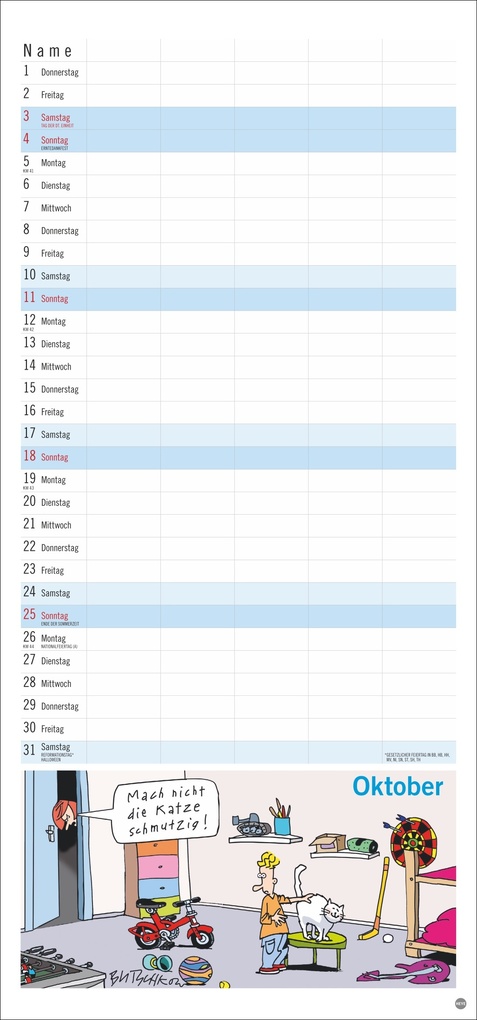 Weitere Ansicht: Peter Butschkow: Familienplaner 2026 | Peter Butschkow