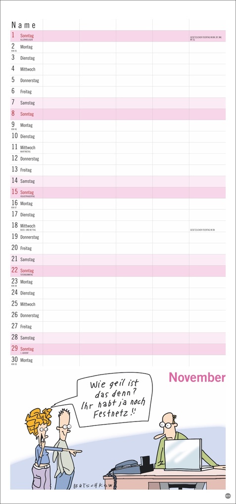 Weitere Ansicht: Peter Butschkow: Familienplaner 2026 | Peter Butschkow