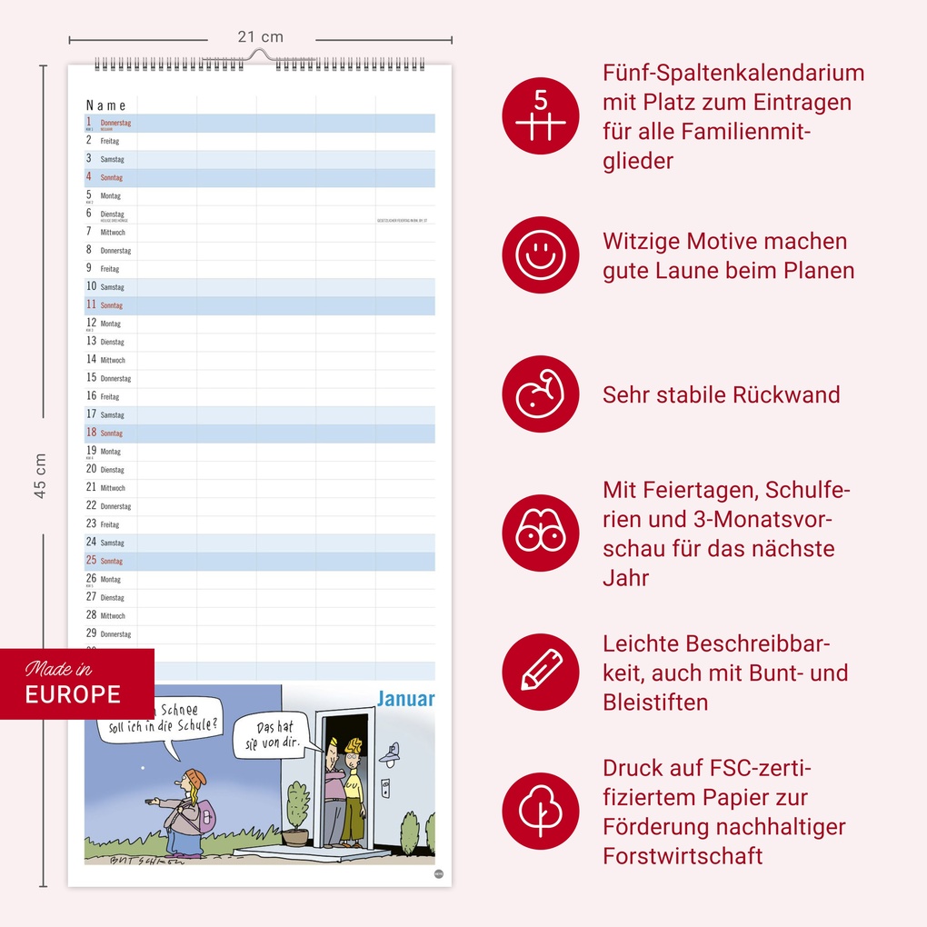 Weitere Ansicht: Peter Butschkow: Familienplaner 2026 | Peter Butschkow