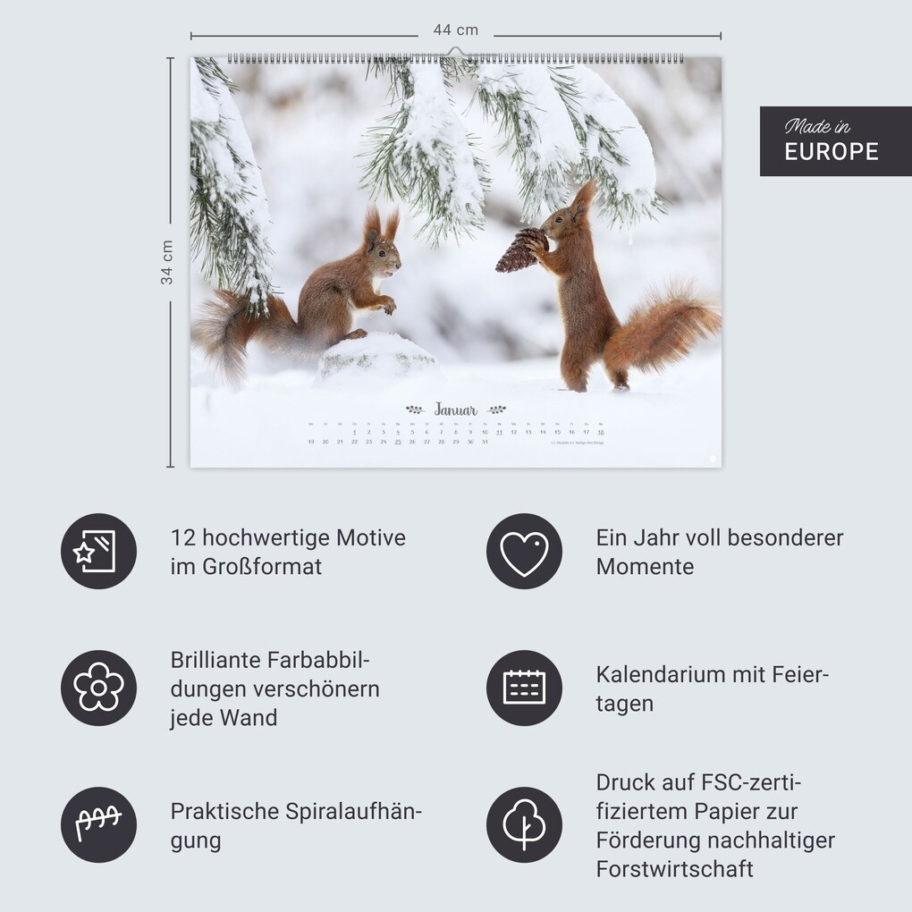Weitere Ansicht: Vadim Trunov: Märchenhaftes Waldleben Posterkalender 2026
