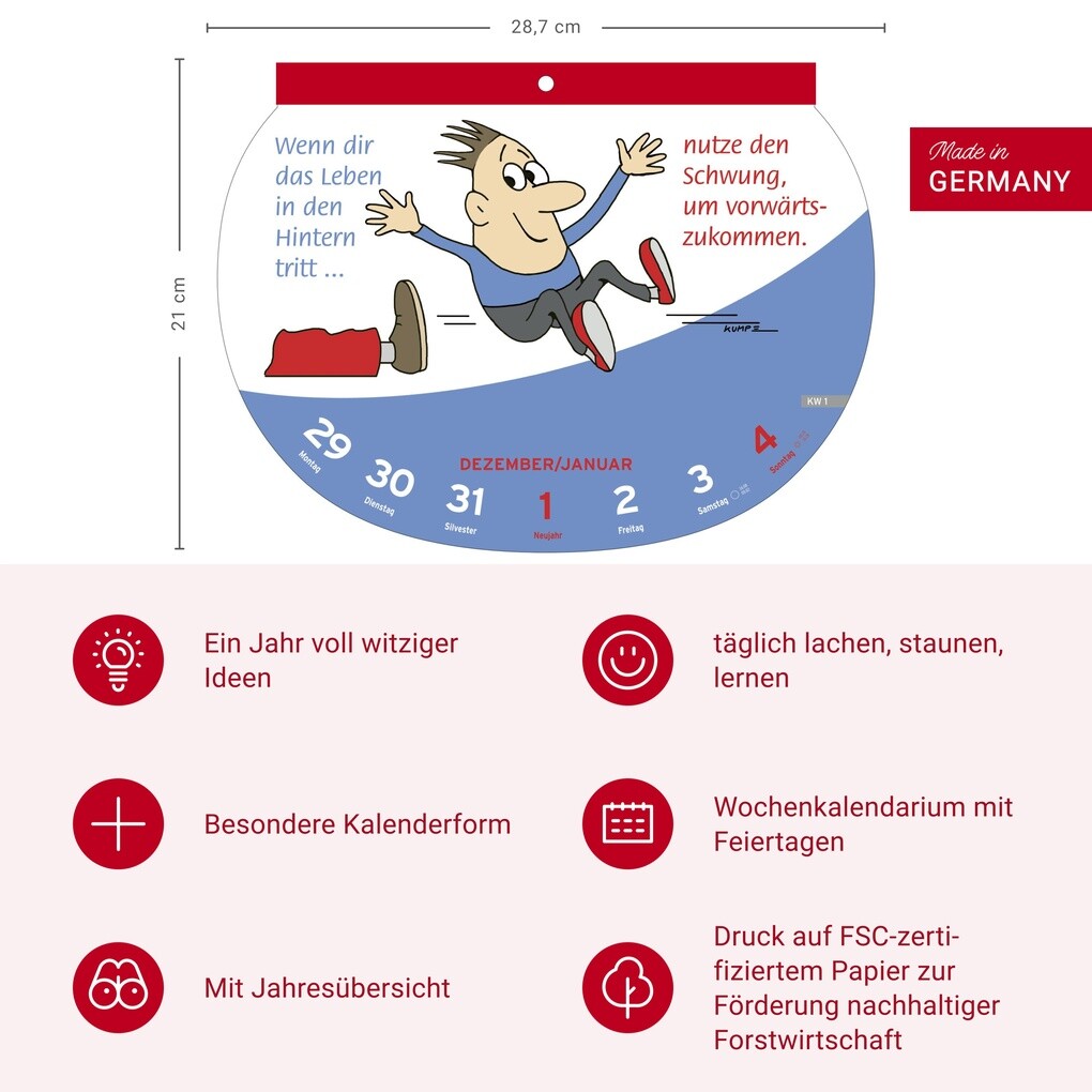 Weitere Ansicht: Dumme Sprüche Kalender 2026 - Für Gescheite!