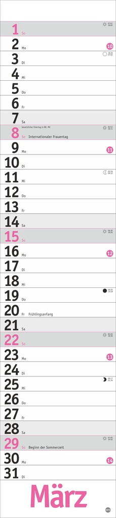 Weitere Ansicht: Langplaner, pink 2026