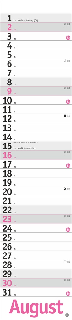 Weitere Ansicht: Langplaner, pink 2026