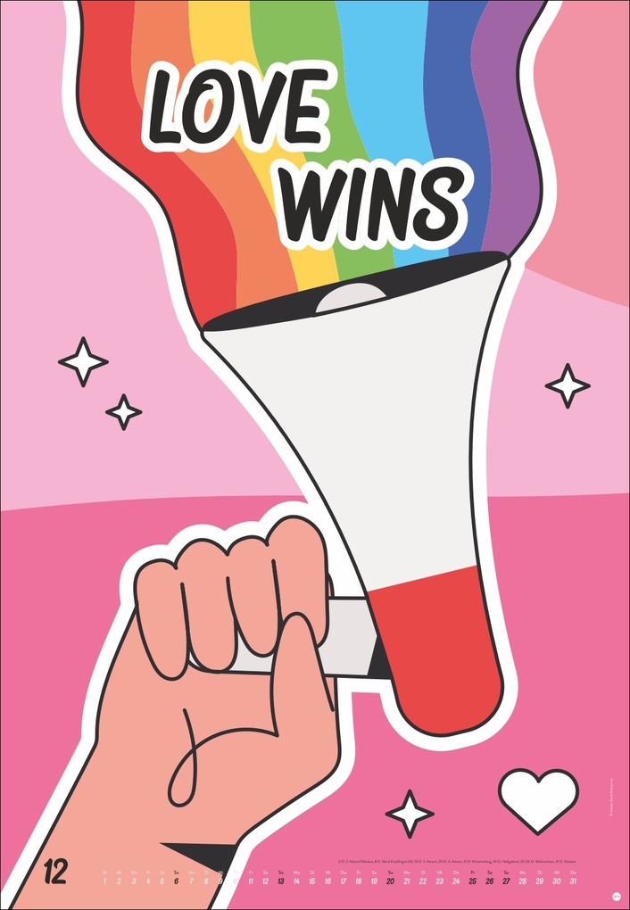 Weitere Ansicht: Fight for your Rights Posterkalender 2026