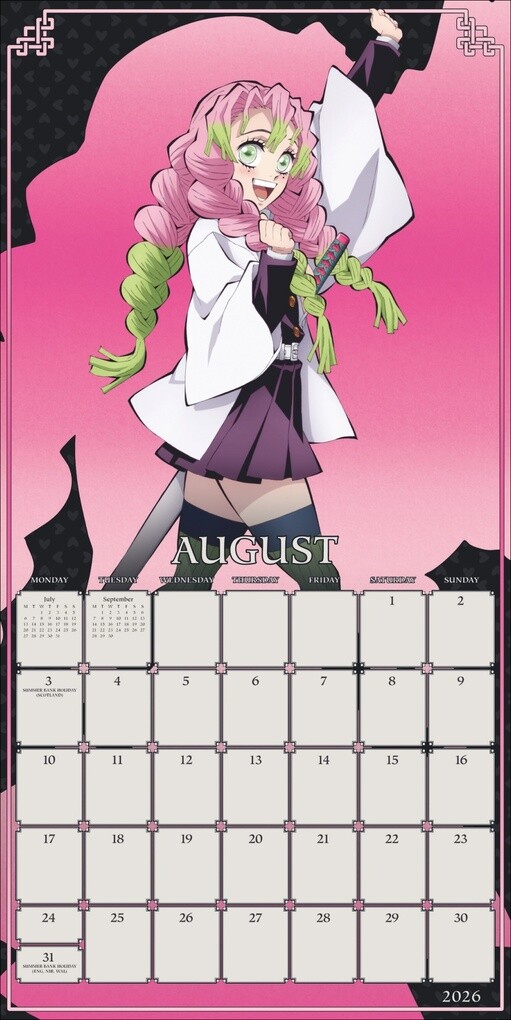 Weitere Ansicht: Demon Slayer Broschurkalender 2026
