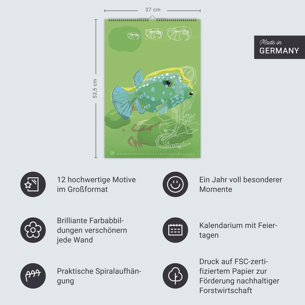 Weitere Ansicht: Zauber der Meere Posterkalender 2026 | Chris Menke