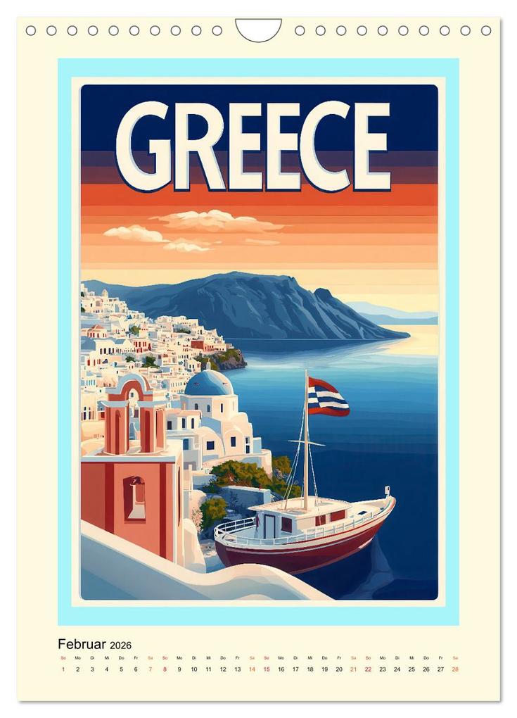 Weitere Ansicht: Weltreise - nostalgische Poster (Wandkalender 2026 DIN A4 hoch), CALVENDO Monatskalender | Peter Roder, Calvendo