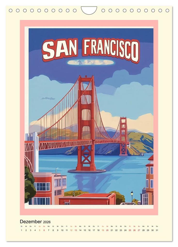 Weitere Ansicht: Weltreise - nostalgische Poster (Wandkalender 2026 DIN A4 hoch), CALVENDO Monatskalender | Peter Roder, Calvendo