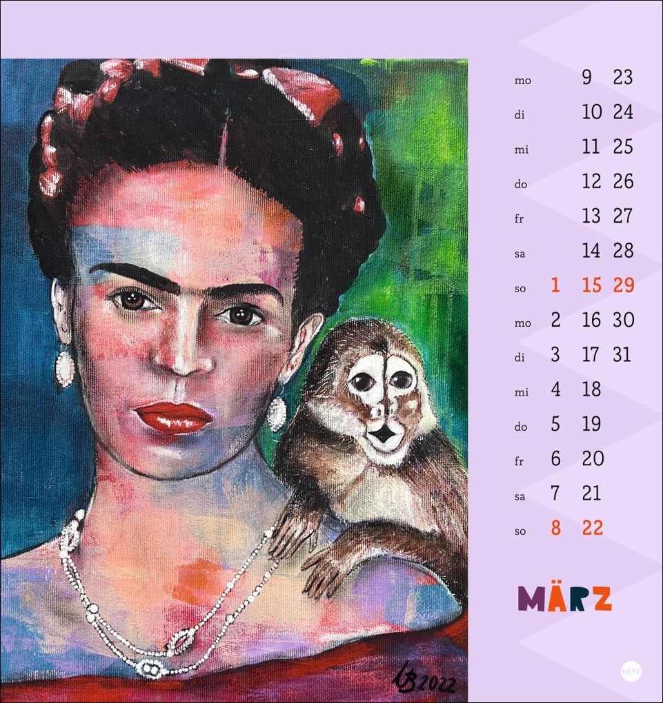 Weitere Ansicht: Frida Postkartenkalender 2026