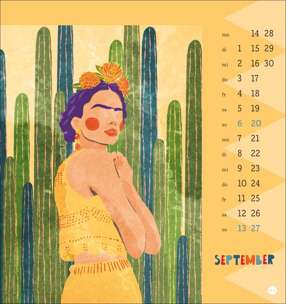 Weitere Ansicht: Frida Postkartenkalender 2026