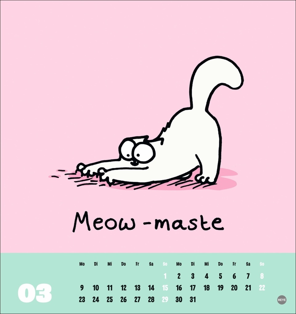 Weitere Ansicht: Simons Katze Postkartenkalender 2026