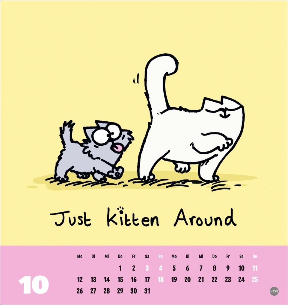 Weitere Ansicht: Simons Katze Postkartenkalender 2026