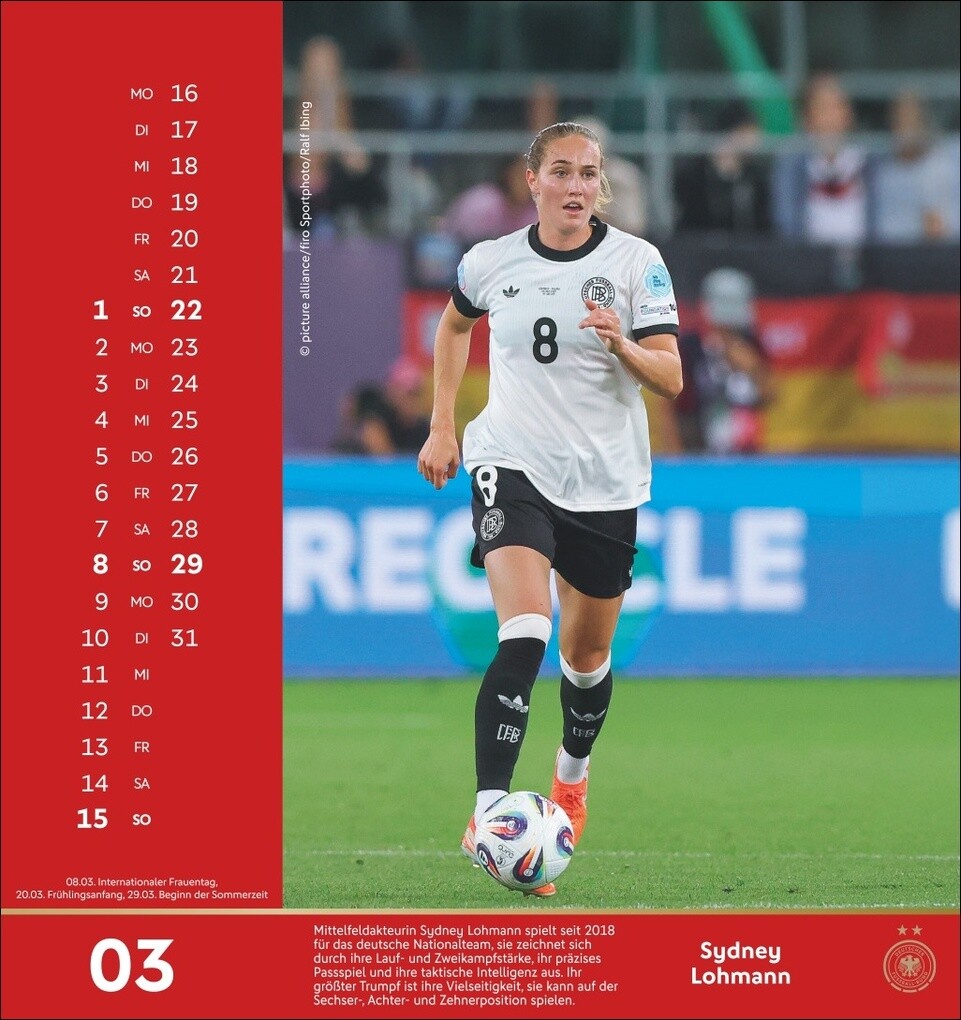 Weitere Ansicht: DFB Frauen Postkartenkalender 2026