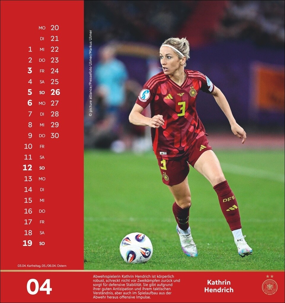 Weitere Ansicht: DFB Frauen Postkartenkalender 2026