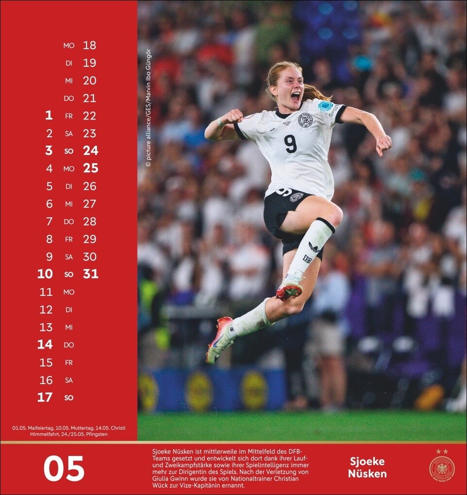 Weitere Ansicht: DFB Frauen Postkartenkalender 2026