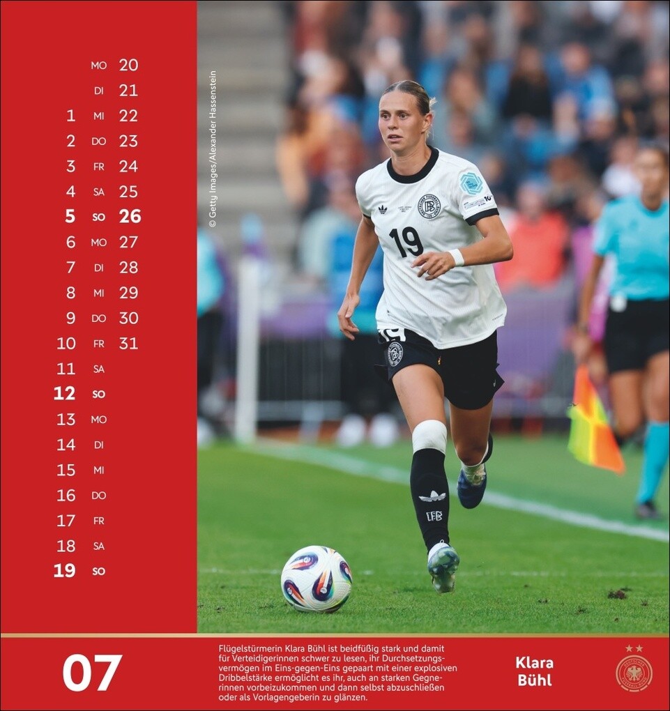 Weitere Ansicht: DFB Frauen Postkartenkalender 2026