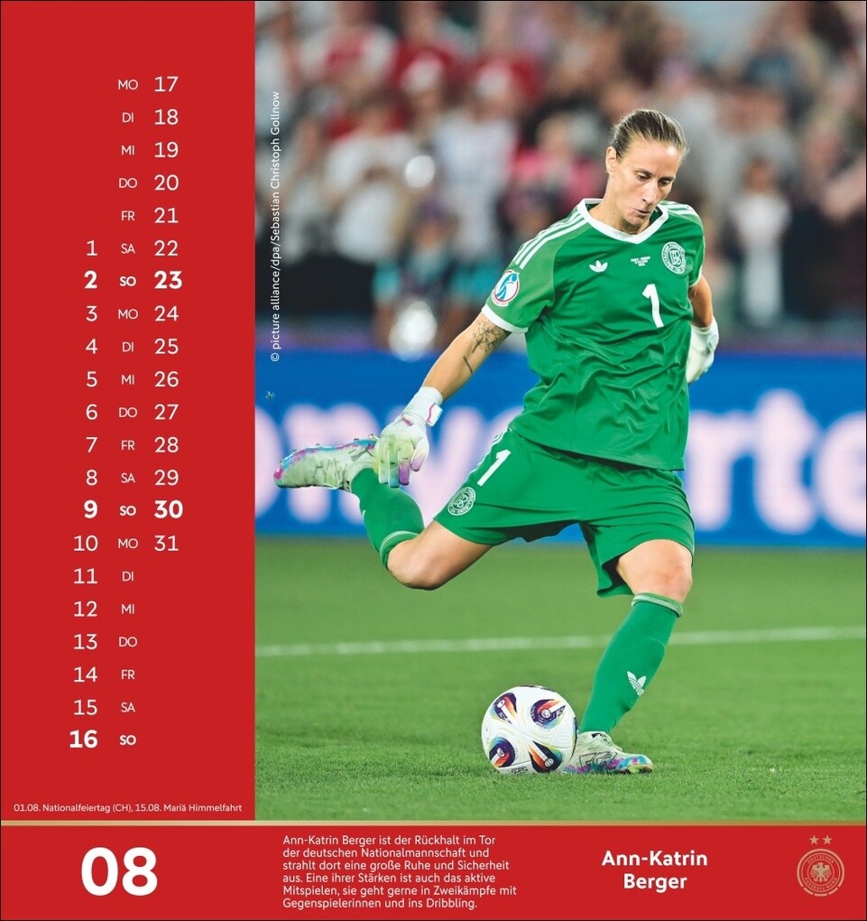 Weitere Ansicht: DFB Frauen Postkartenkalender 2026