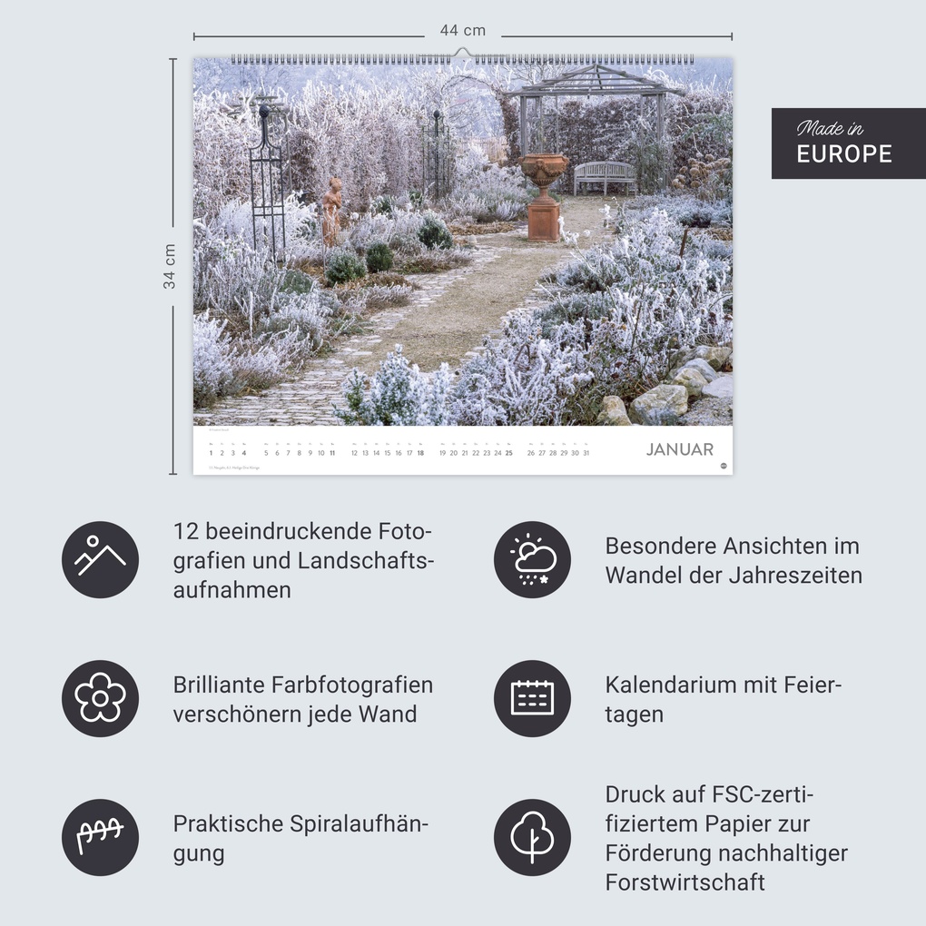 Weitere Ansicht: Gartenparadies Posterkalender 2026