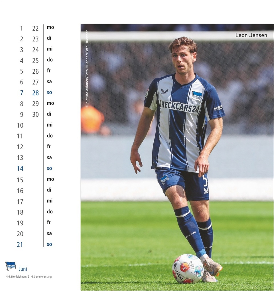 Weitere Ansicht: Hertha BSC Postkartenkalender 2026