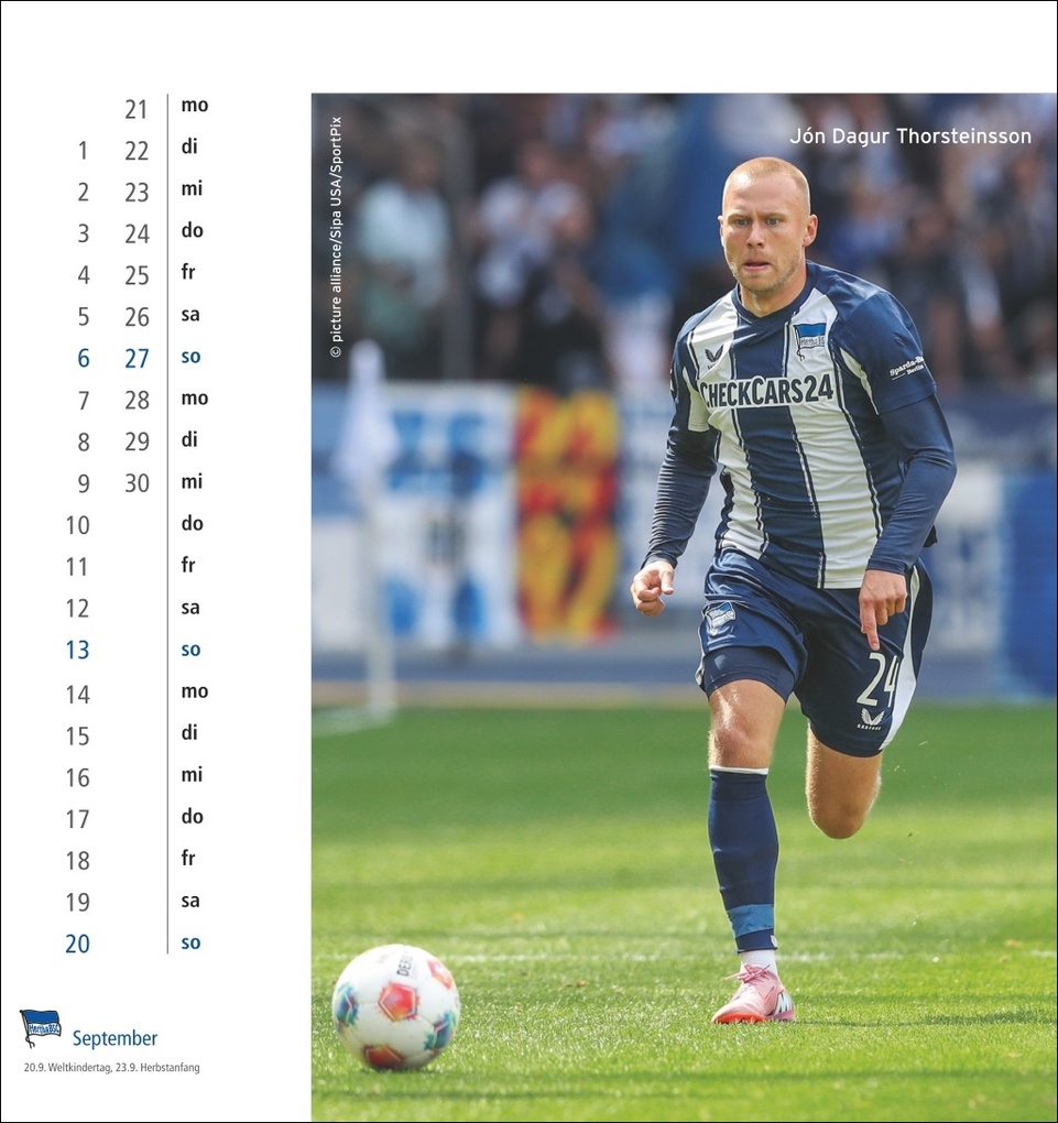 Weitere Ansicht: Hertha BSC Postkartenkalender 2026
