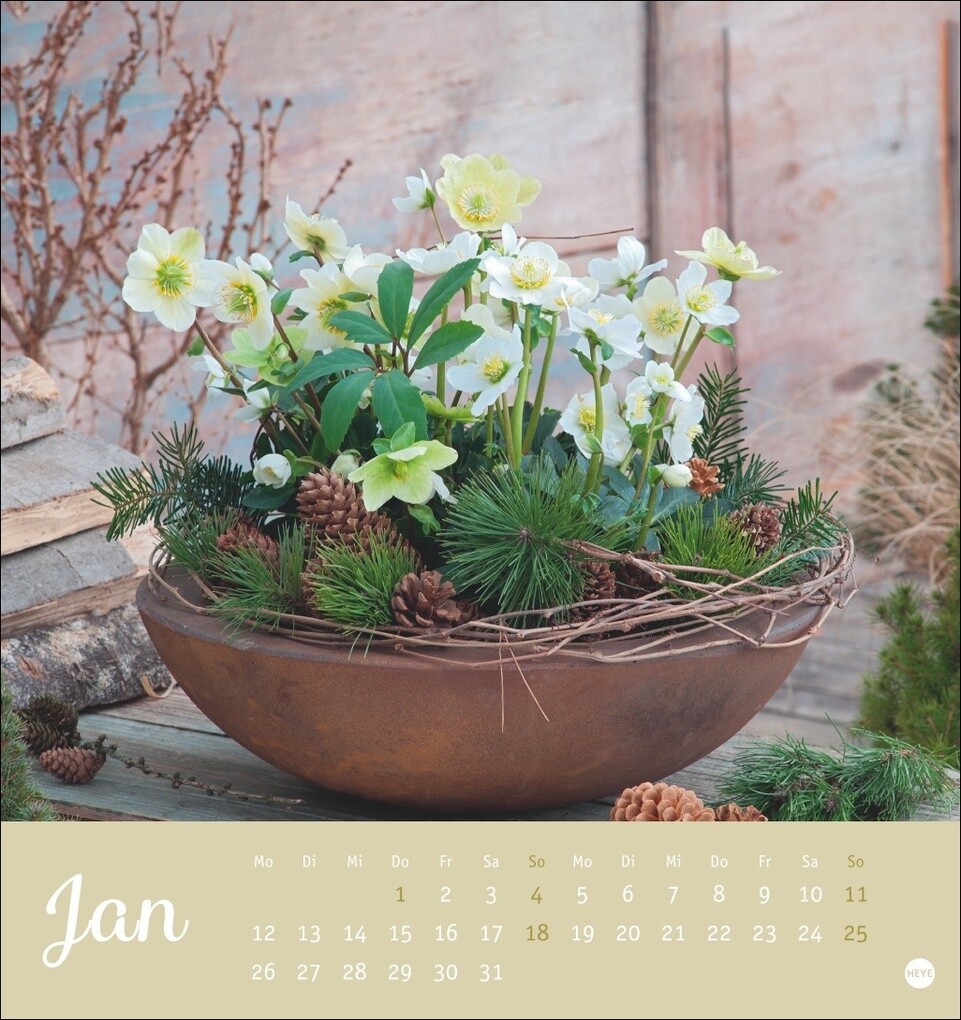 Weitere Ansicht: Herzliche Blumengrüße Postkartenkalender 2026