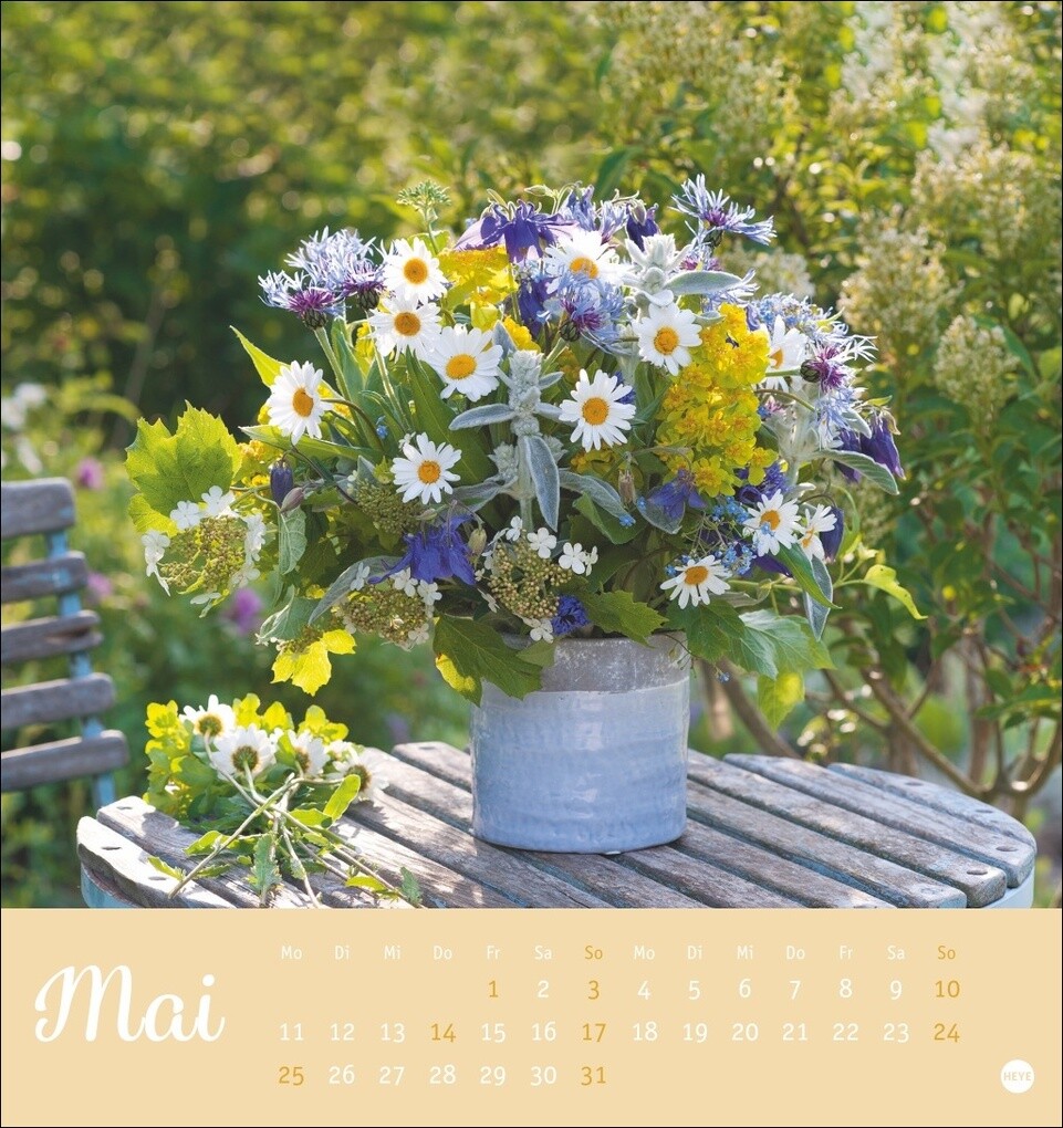 Weitere Ansicht: Herzliche Blumengrüße Postkartenkalender 2026