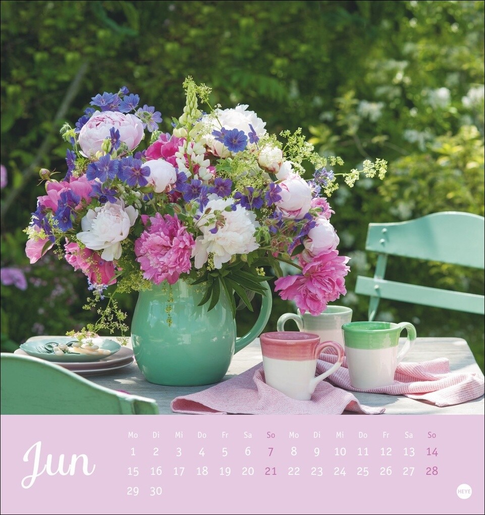 Weitere Ansicht: Herzliche Blumengrüße Postkartenkalender 2026
