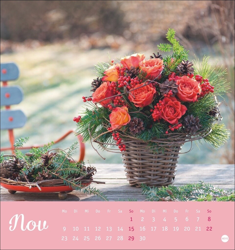 Weitere Ansicht: Herzliche Blumengrüße Postkartenkalender 2026