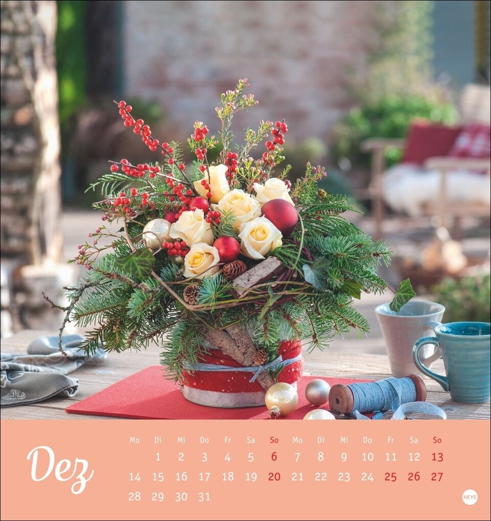 Weitere Ansicht: Herzliche Blumengrüße Postkartenkalender 2026