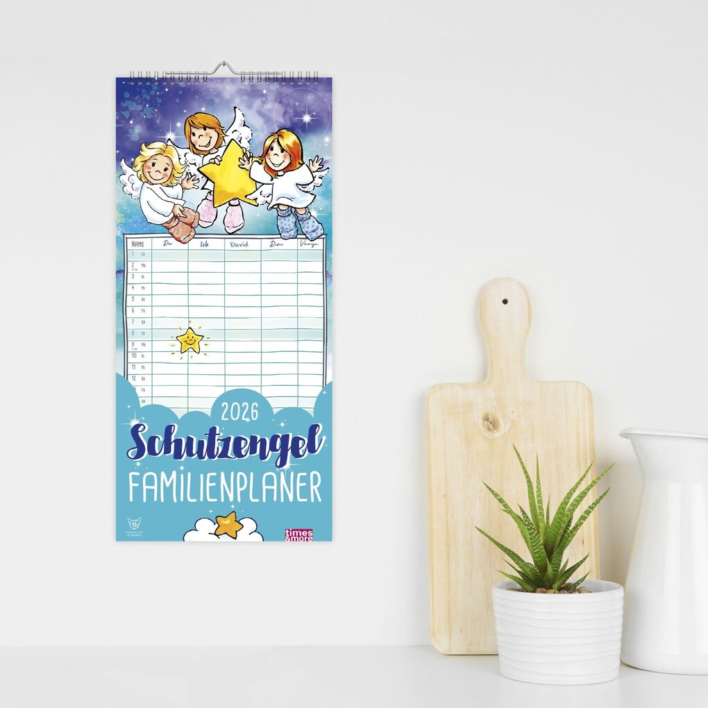Weitere Ansicht: times&more Schutzengel Familienplaner 2026