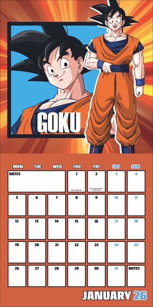 Weitere Ansicht: Dragon Ball Z Broschurkalender 2026