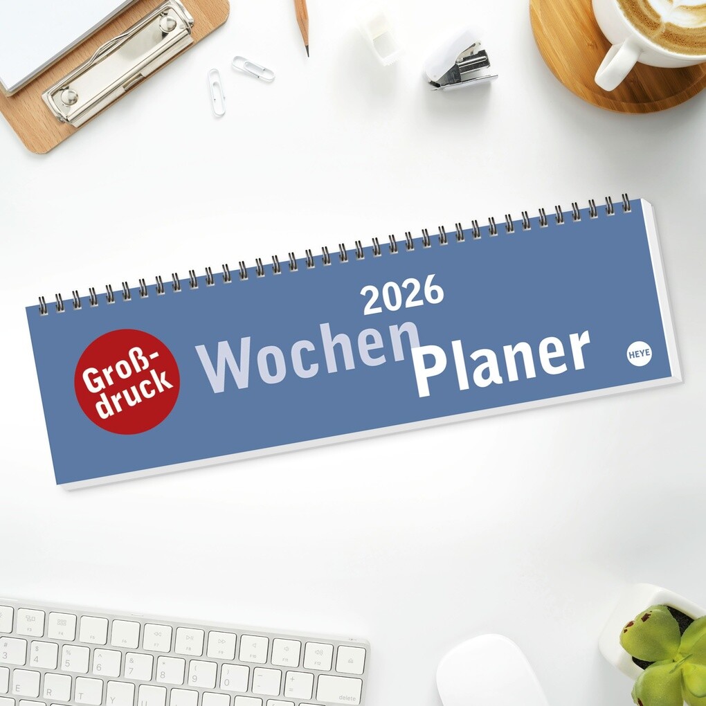 Weitere Ansicht: Großdruck Wochenquerplaner 2026