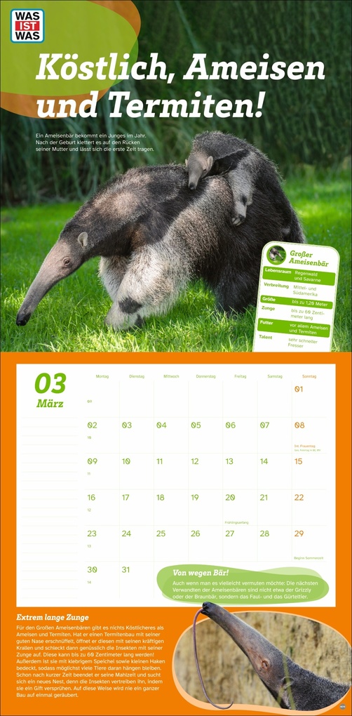 Weitere Ansicht: WAS IST WAS Tierwelt Broschurkalender 2026
