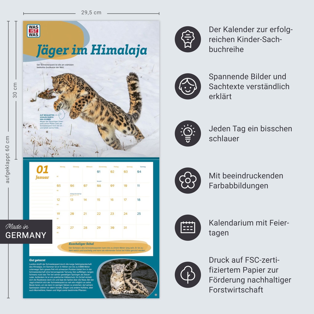 Weitere Ansicht: WAS IST WAS Tierwelt Broschurkalender 2026