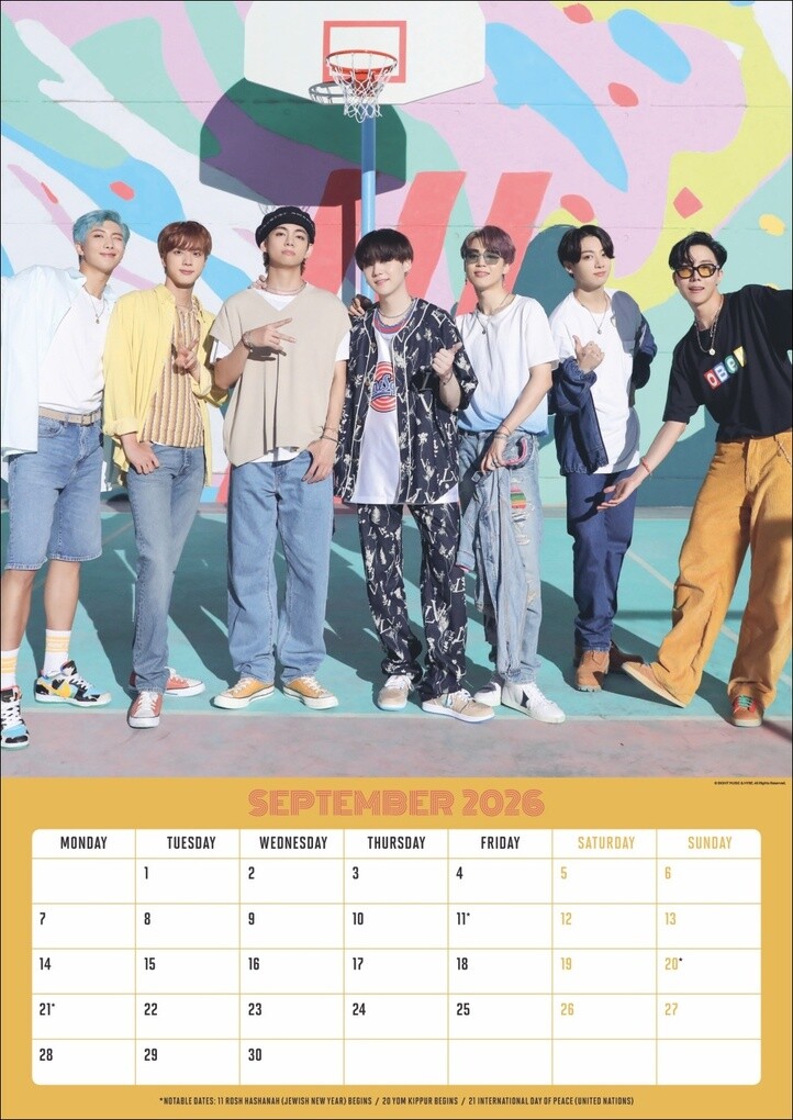 Weitere Ansicht: BTS Posterkalender 2026