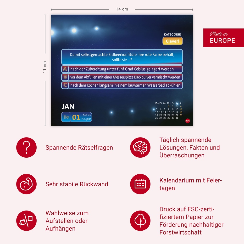 Weitere Ansicht: Wer weiß denn sowas? Tagesabreißkalender 2026