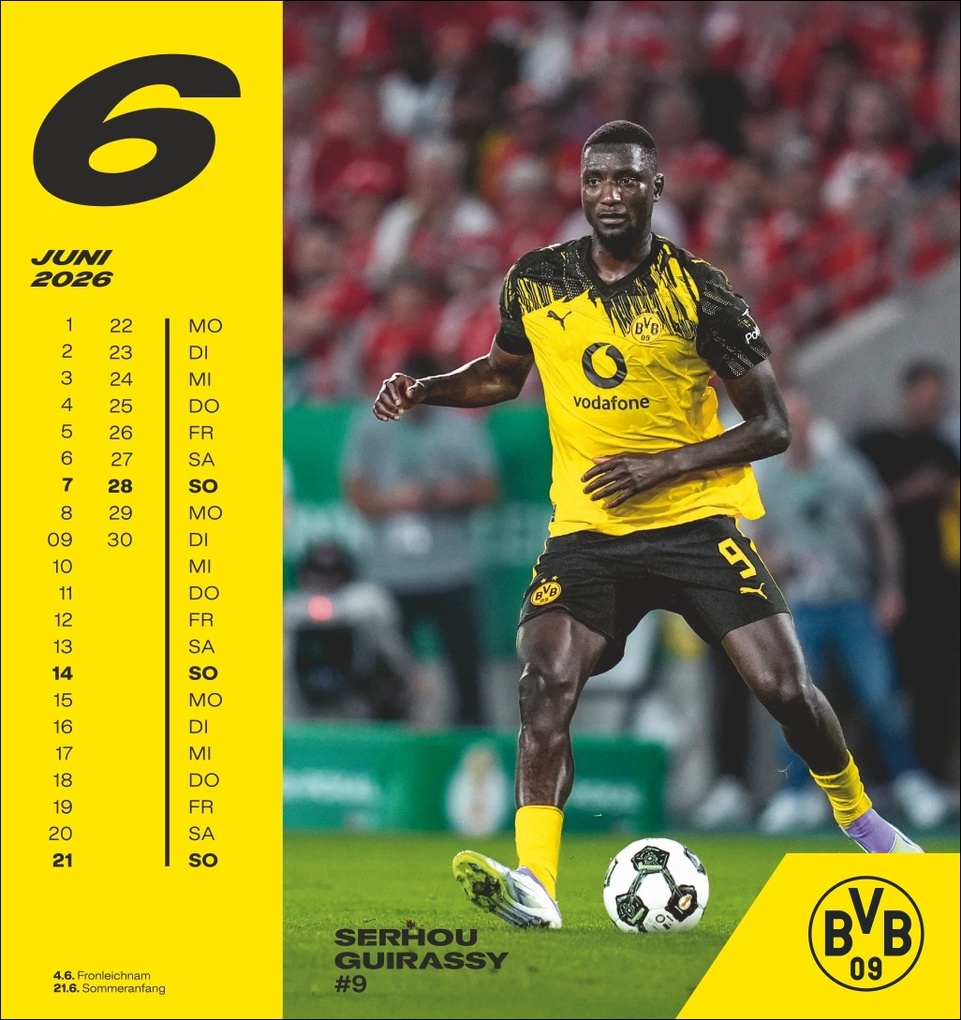 Weitere Ansicht: BVB Postkartenkalender 2026
