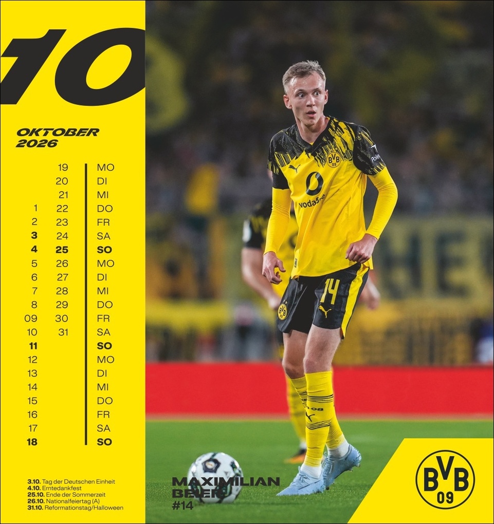 Weitere Ansicht: BVB Postkartenkalender 2026