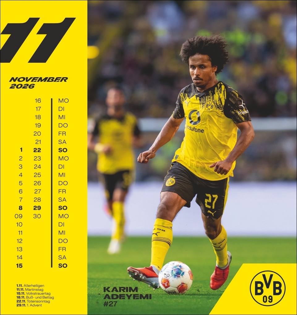Weitere Ansicht: BVB Postkartenkalender 2026