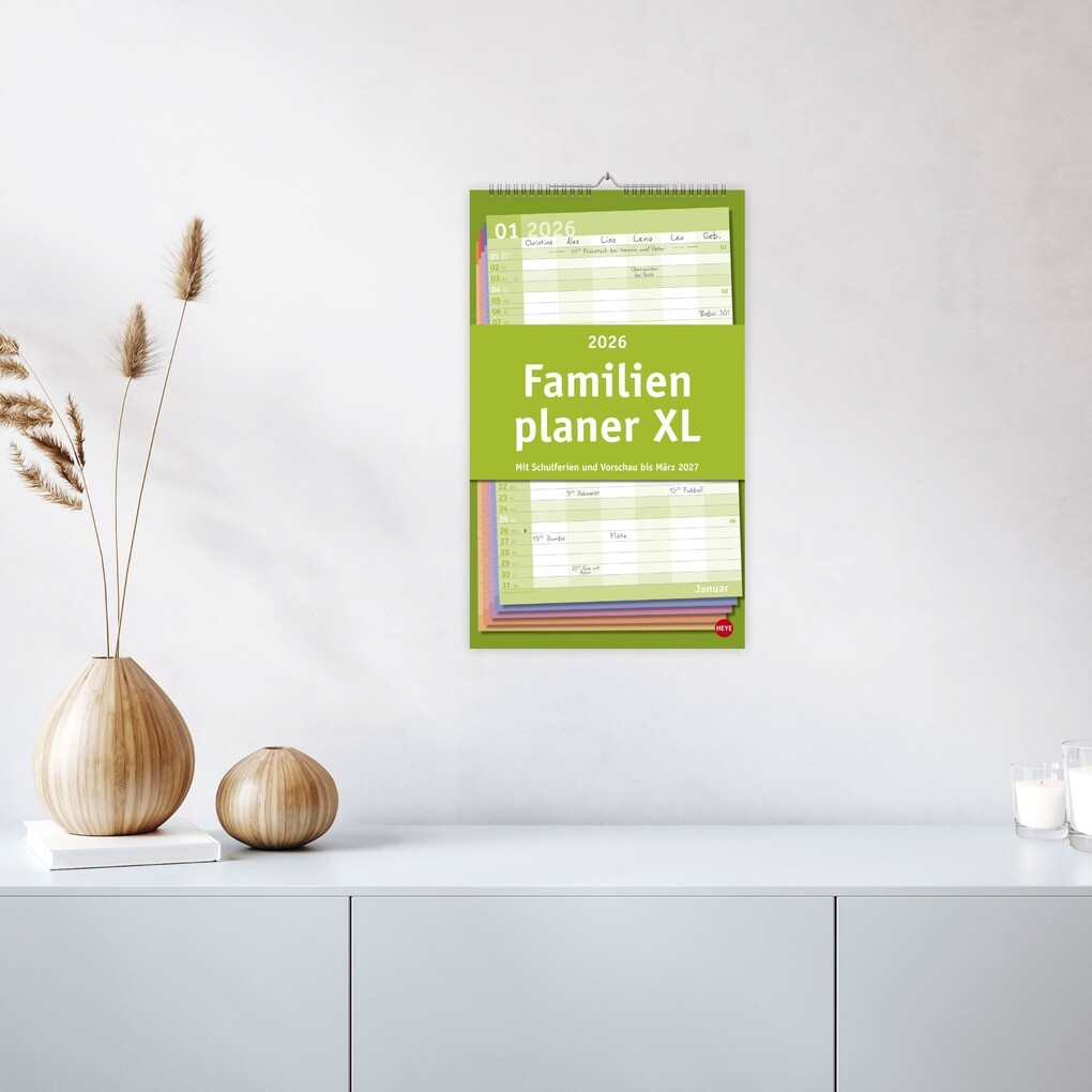 Weitere Ansicht: Basic Familienplaner XL 2026