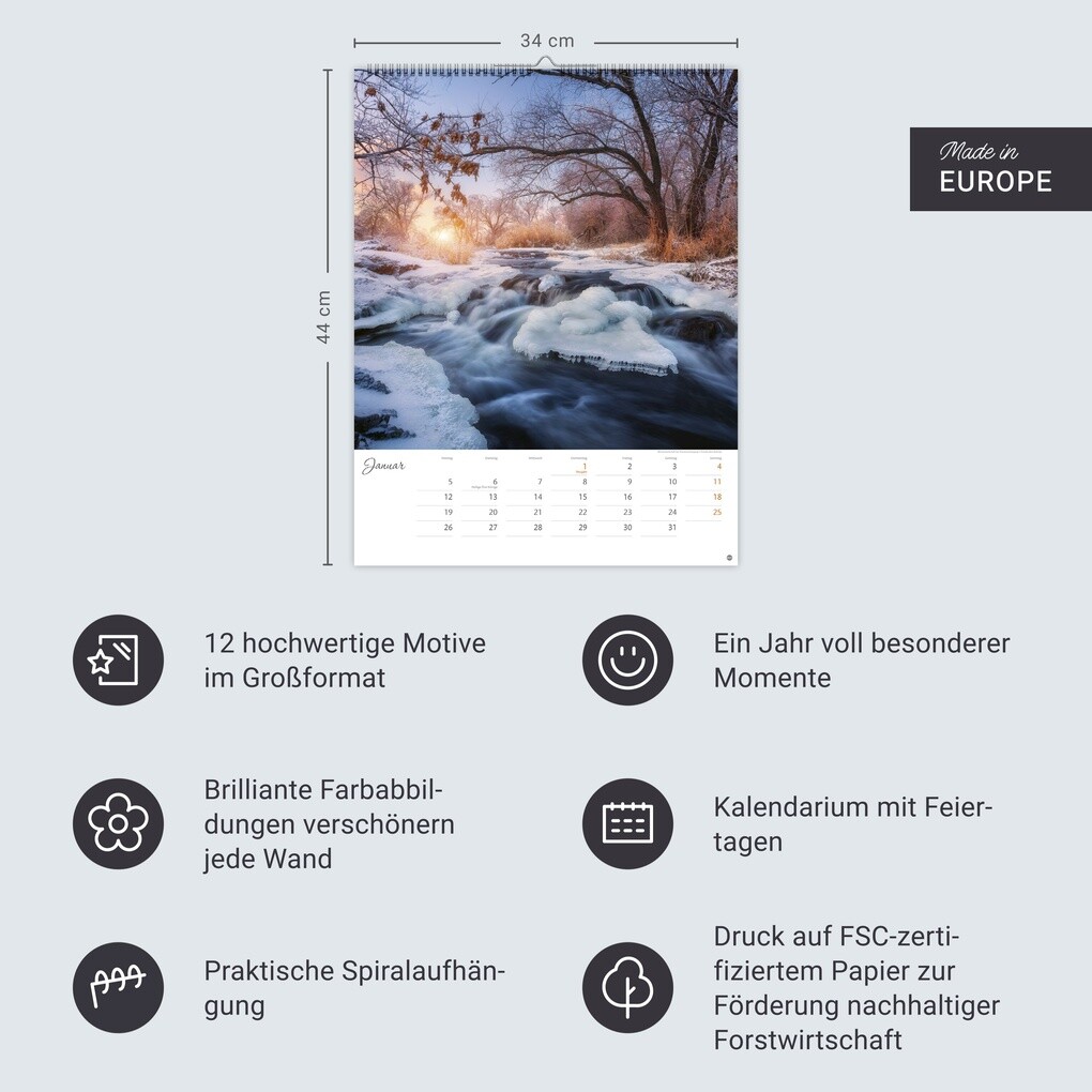 Weitere Ansicht: Jenseits der Hast Posterkalender 2026