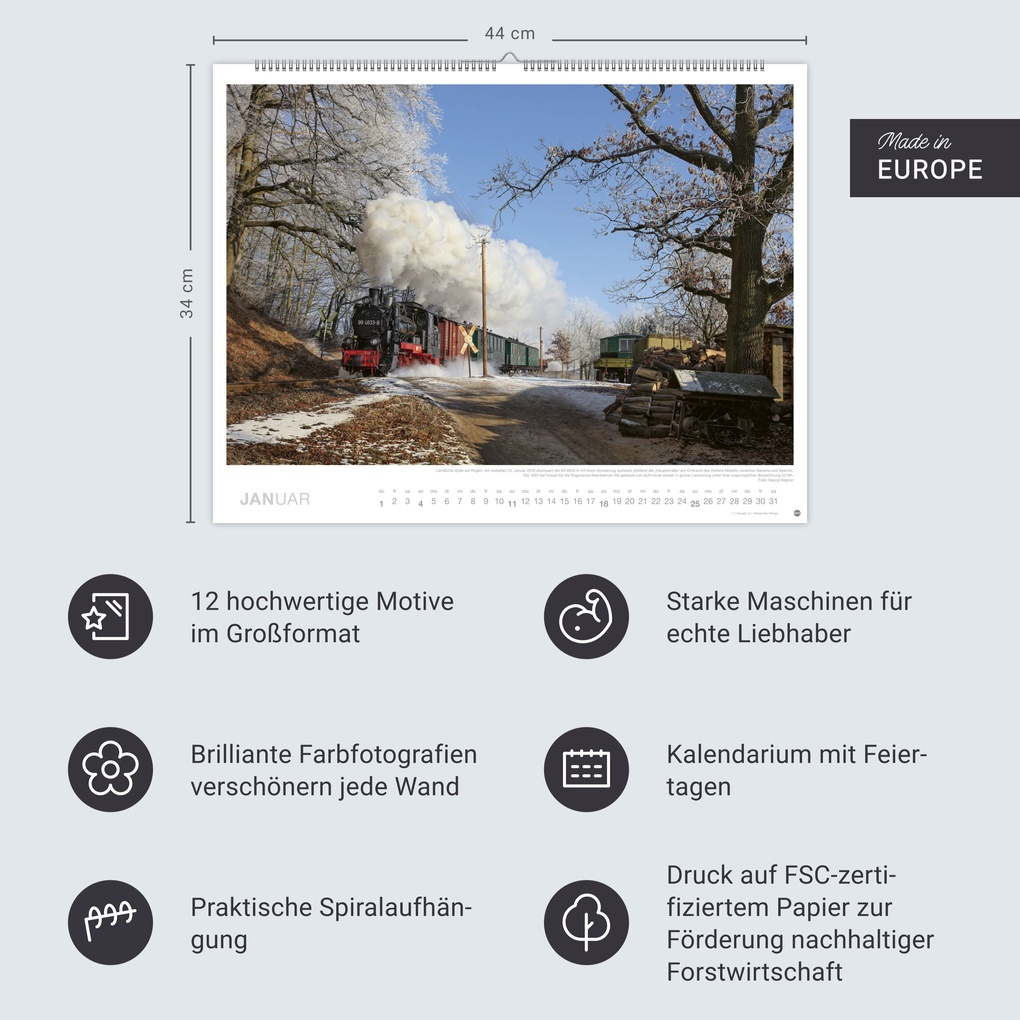 Weitere Ansicht: Eisenbahn-Romantik Posterkalender 2026