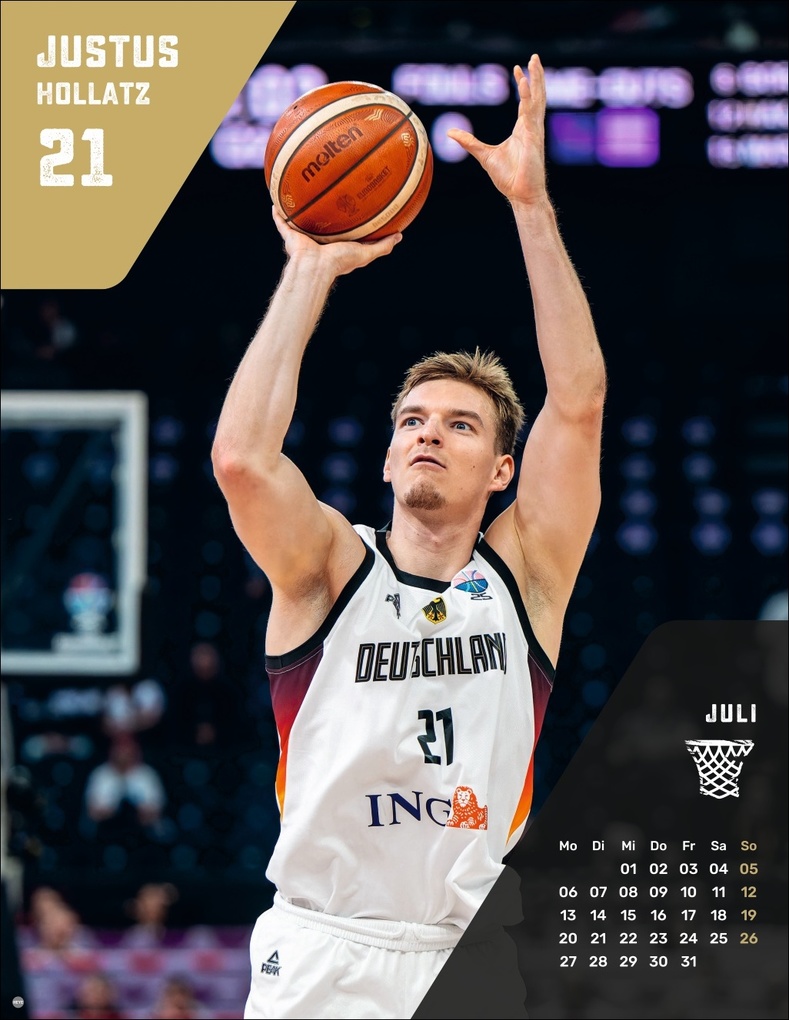 Weitere Ansicht: DBB Basketball Posterkalender 2026