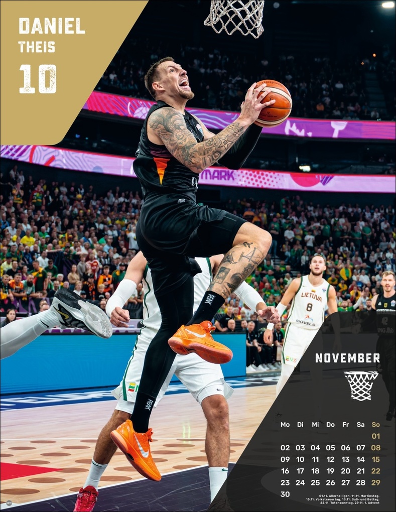 Weitere Ansicht: DBB Basketball Posterkalender 2026