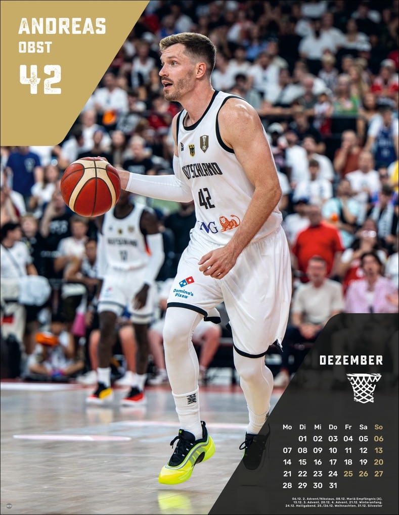 Weitere Ansicht: DBB Basketball Posterkalender 2026