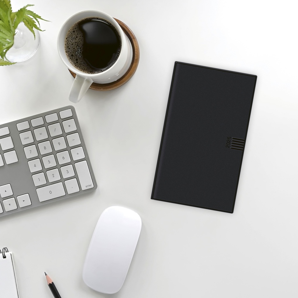 Weitere Ansicht: Leporello, schwarz Kalender 2026