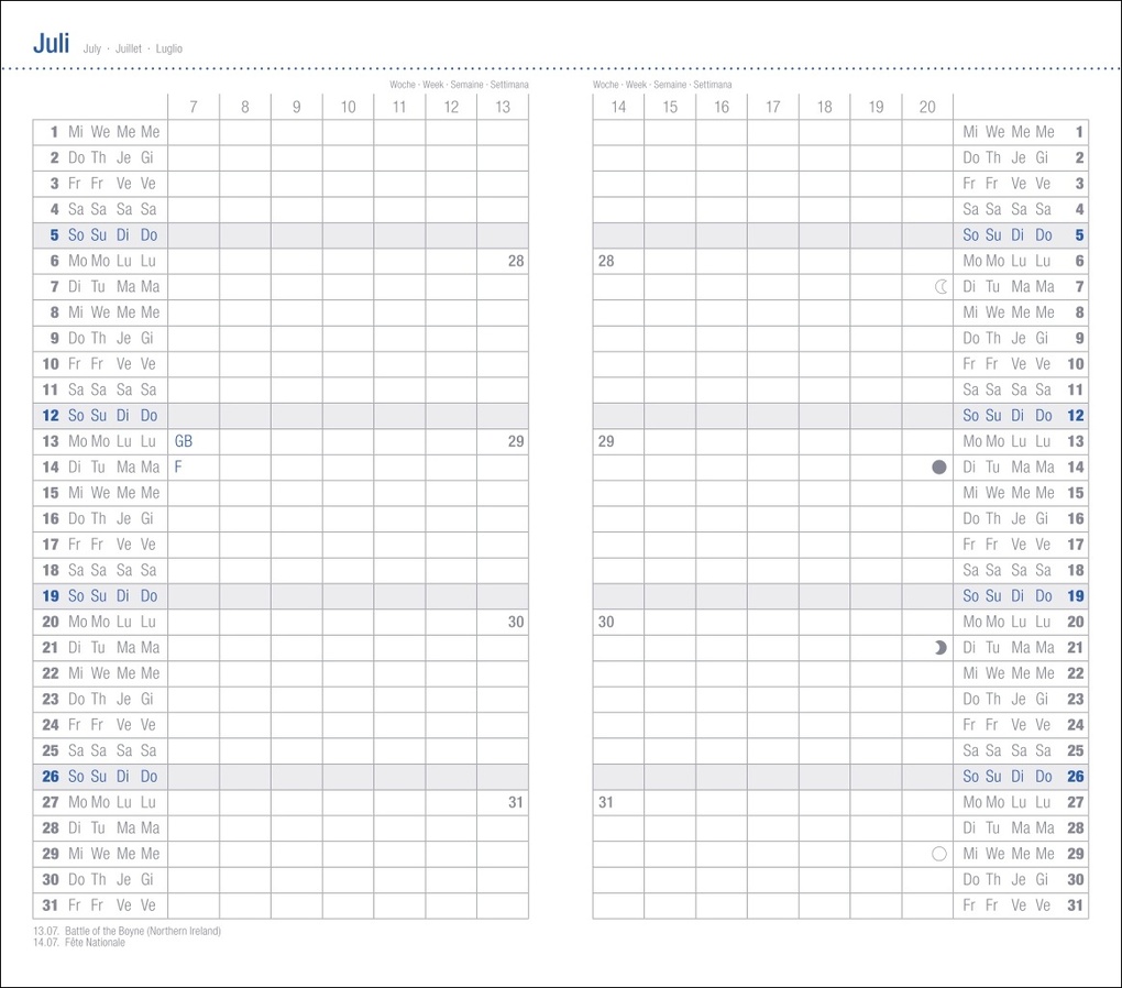 Weitere Ansicht: Leporello, schwarz Kalender 2026