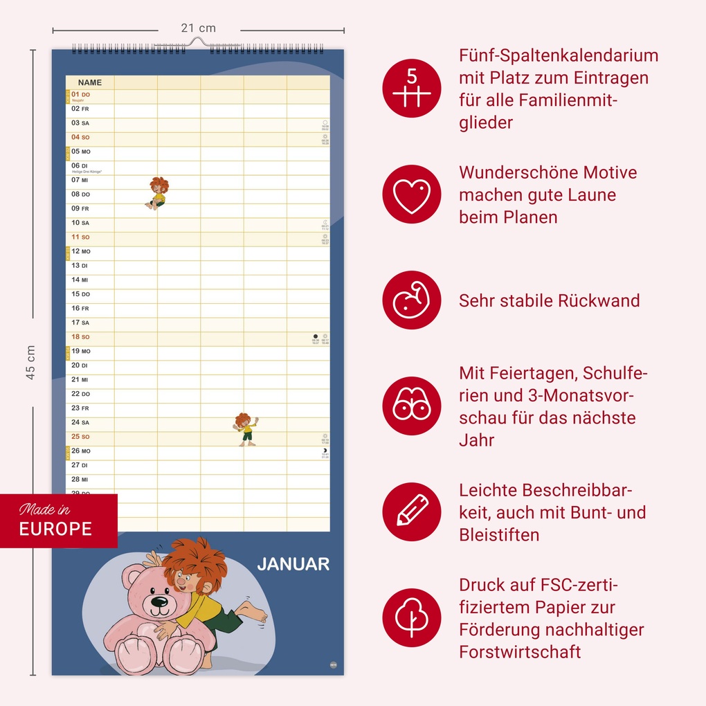 Weitere Ansicht: Pumuckl Familienplaner 2026