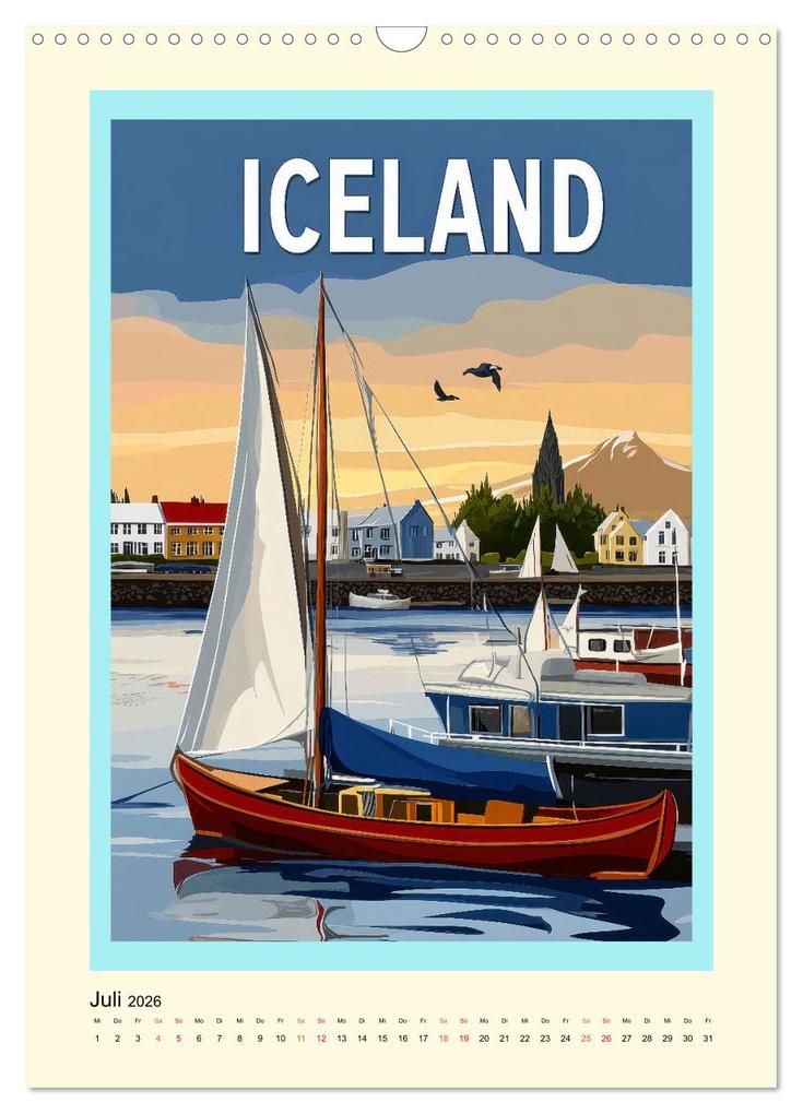 Weitere Ansicht: Weltreise - nostalgische Poster (Wandkalender 2026 DIN A3 hoch), CALVENDO Monatskalender | Peter Roder, Calvendo